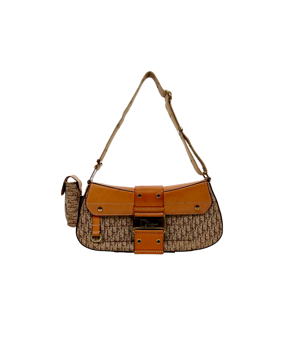 Dior Beige Oblique Streets Chic Shoulder Bag