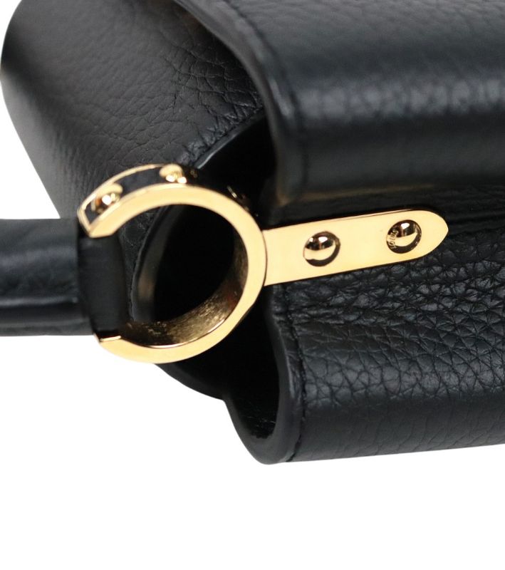 Louis Vuitton Black Mini Capucines Tote Bag