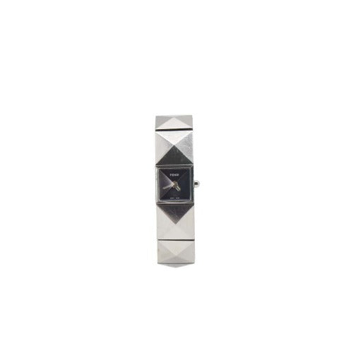 Fendi Metal Pyramid Silver Watch 4250L