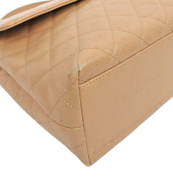 Chanel Beige Caviar Coco Handle