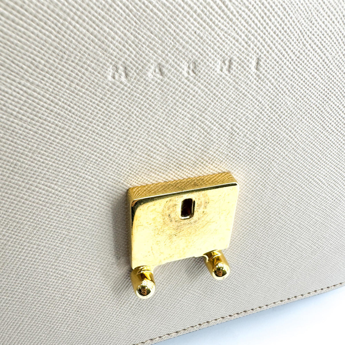 Marni Saffiano Trunk Bag Medium Black Beige