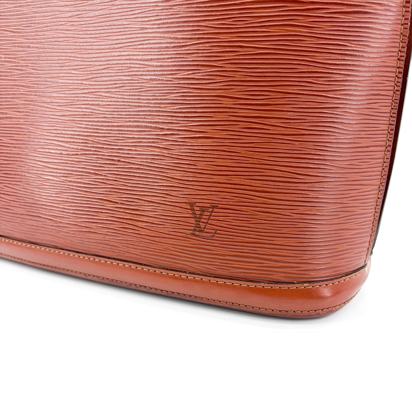 Louis Vuitton Epi Lusac Shoulder Bag Kenya Brown