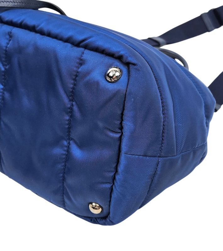 Prada Blue Quilted 2-Way Bag