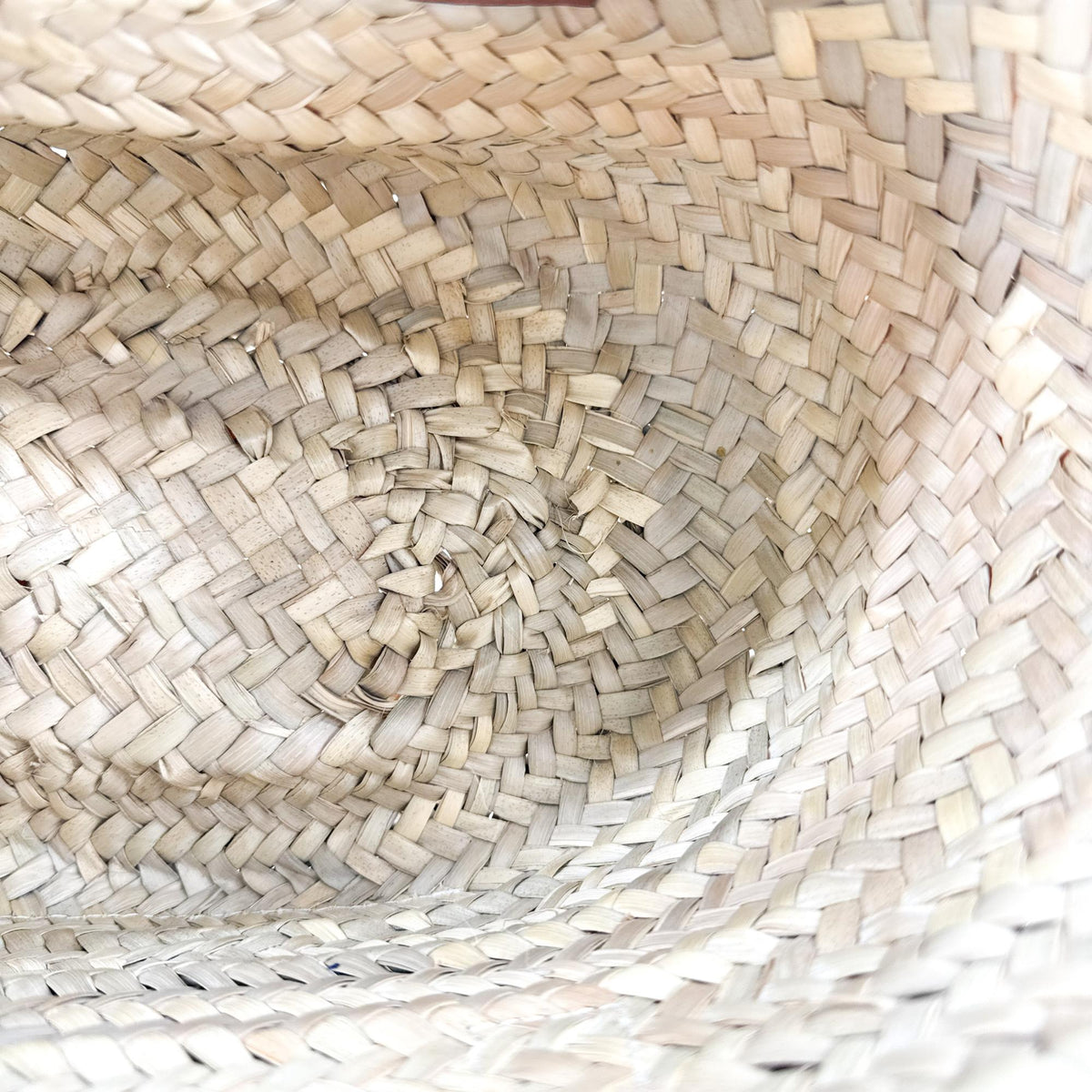 Loewe Small Basket Bag Palm Leaf and Calfskin Natural Tan