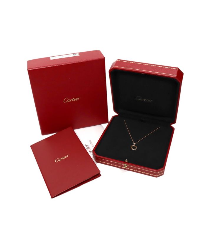 Cartier 18K Gold Trinity Diamond Single-Strand Necklace