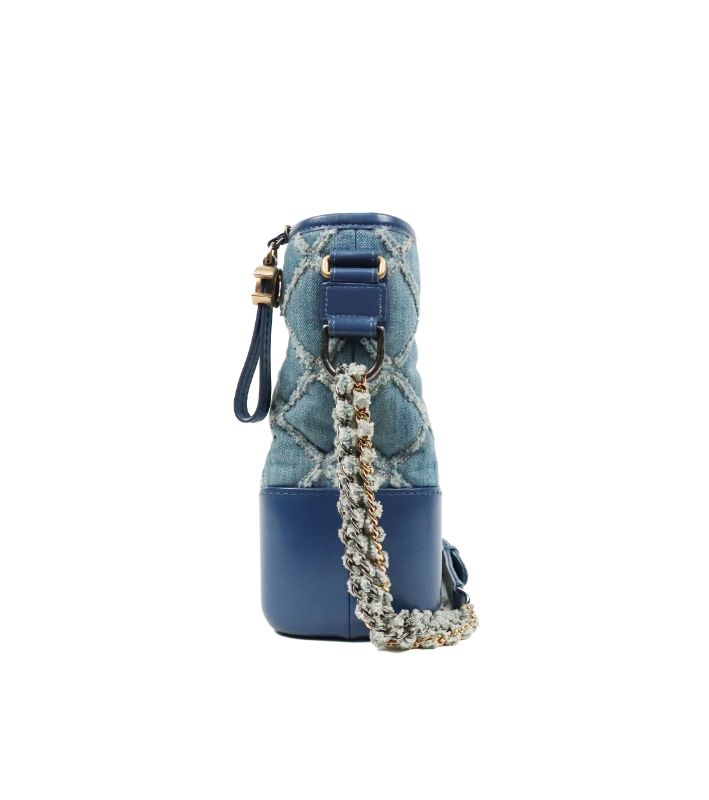 Chanel Denim Gabrielle Hobo Shoulder Bag