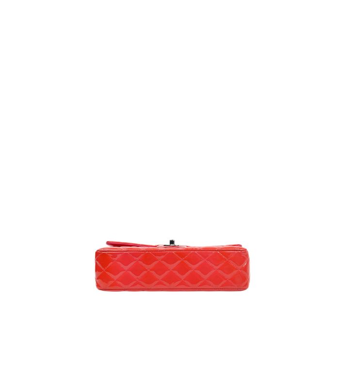 Chanel Red Medium Pendant Double Flap Classic Shoulder Bag
