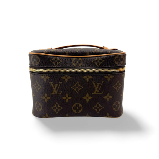 Louis Vuitton Monogram Nice Mini Beauty Case Brown