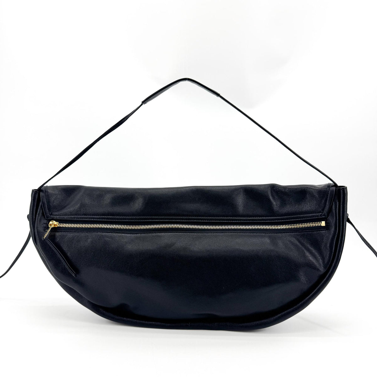 Celine Triomphe Soft Leather Crossbody Bag Black