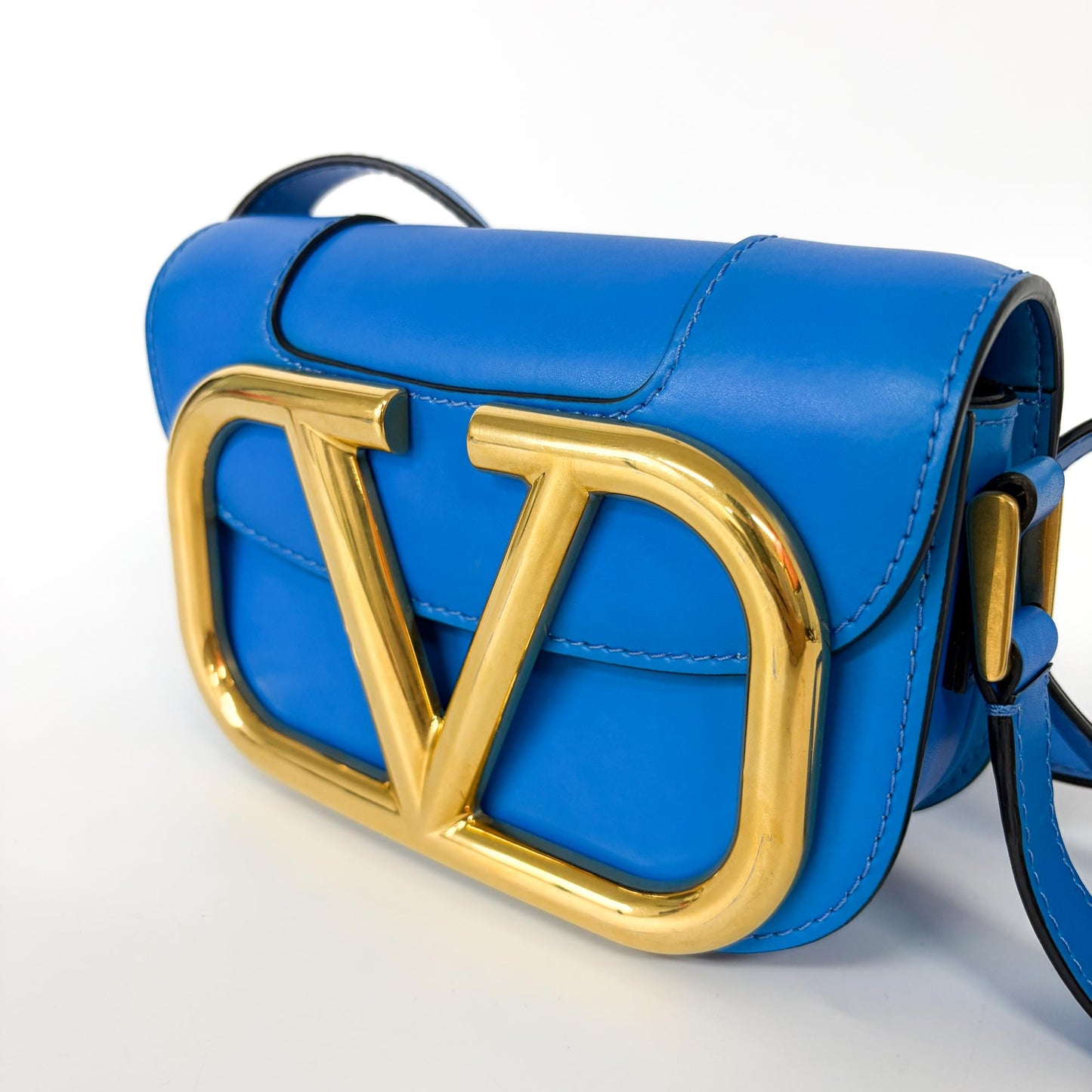 Valentino Superbee Mini Shoulder Bag Blue