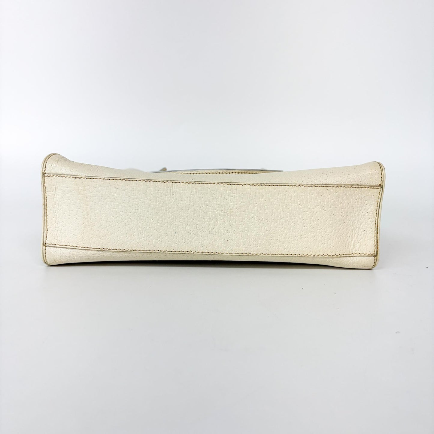 Prada Vitello Phoenix Leather Tote Bag Ivory
