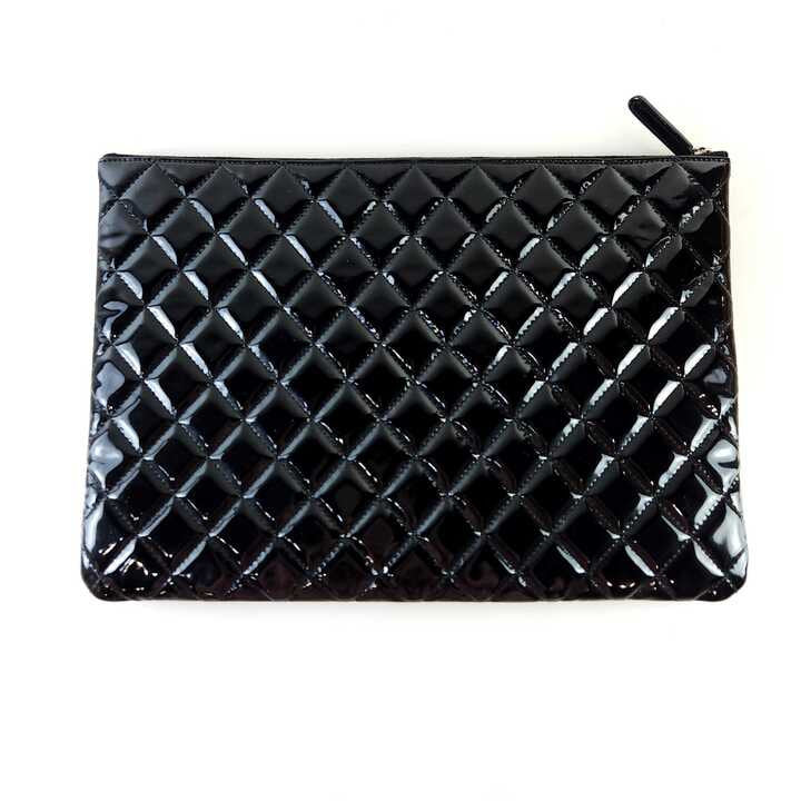 Large Classic Patent Clutch Bag A82552