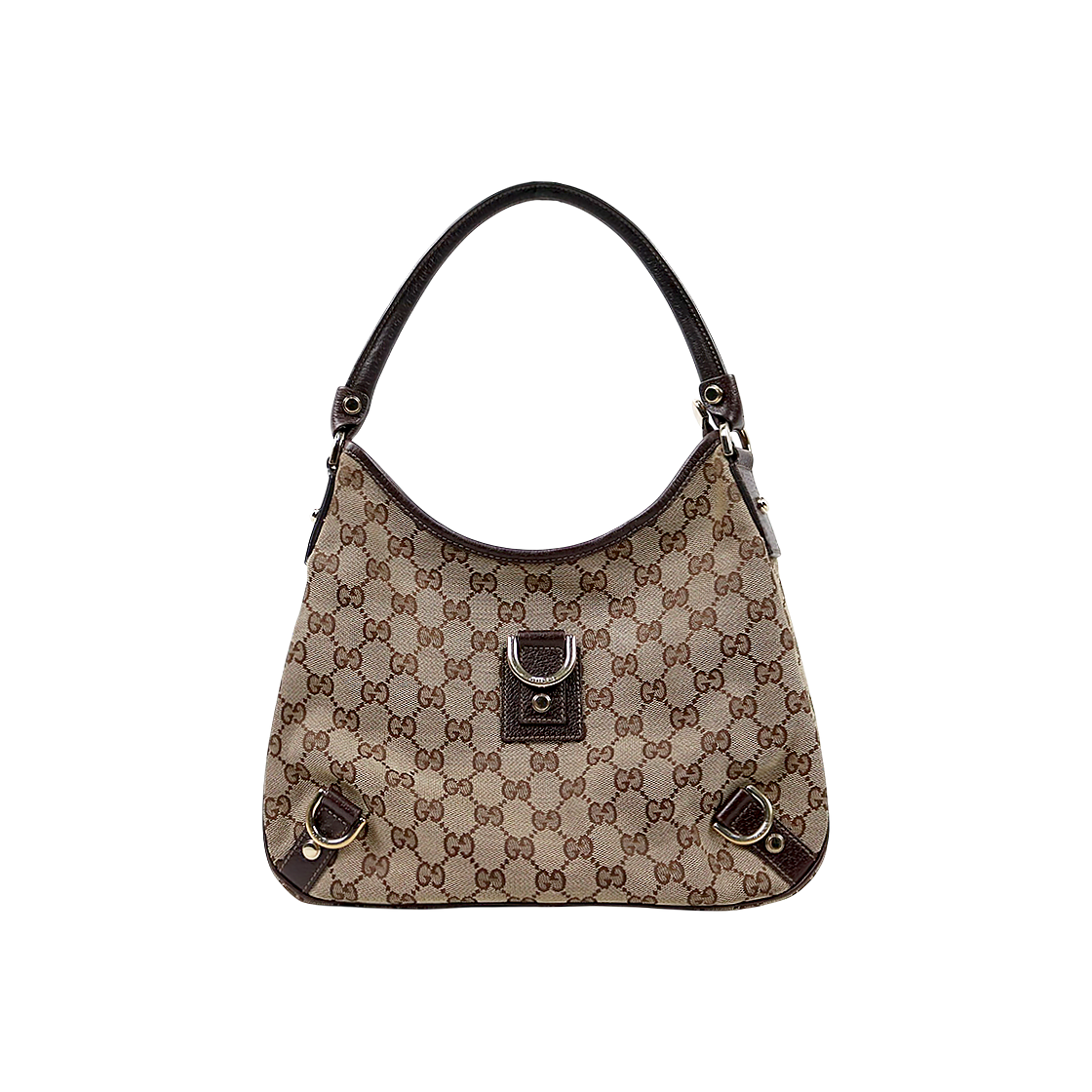 Gucci GG Abby Canvas D-Ring Hobo Bag