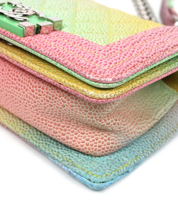 Chanel Rainbow Mini Caviar Boy Bag