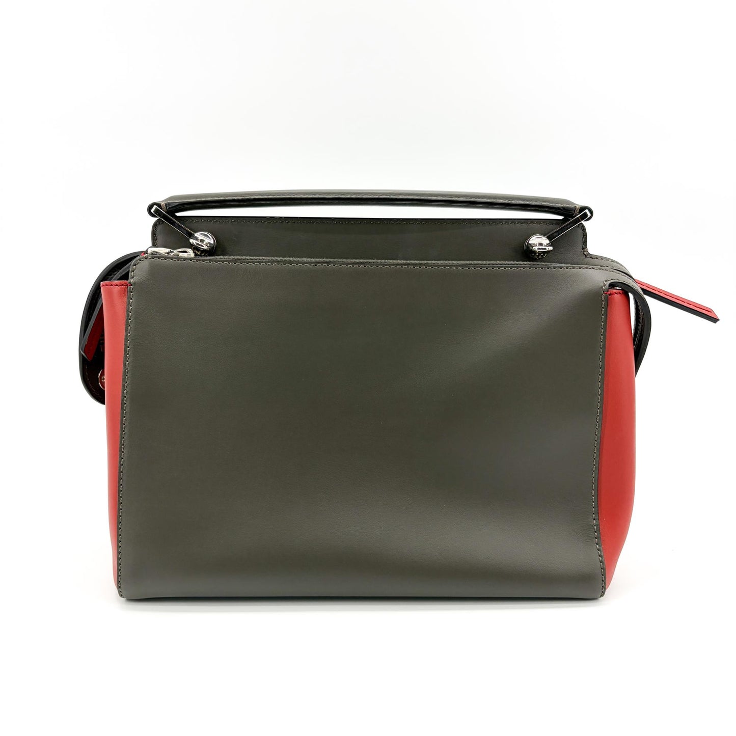 Fendi.com Click Small Shoulder Bag Dark Grey Red