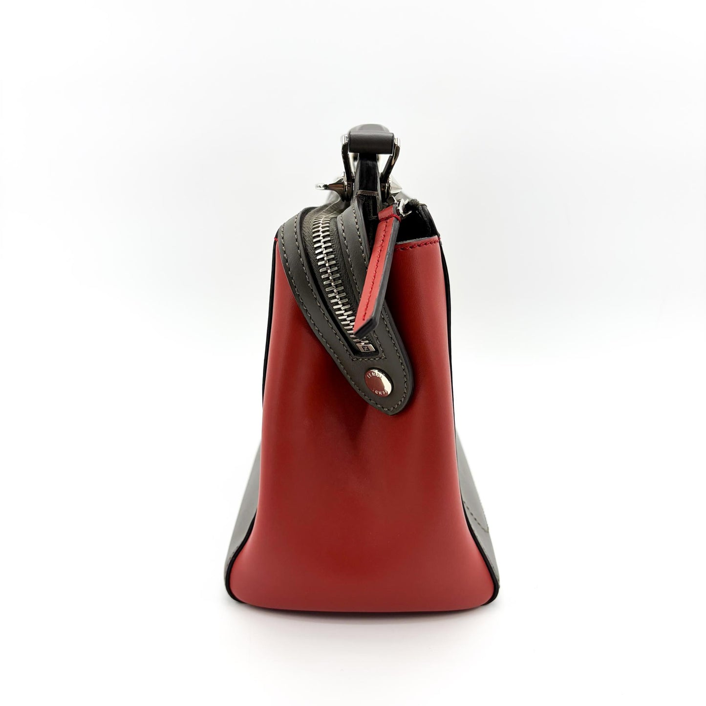 Fendi.com Click Small Shoulder Bag Dark Grey Red
