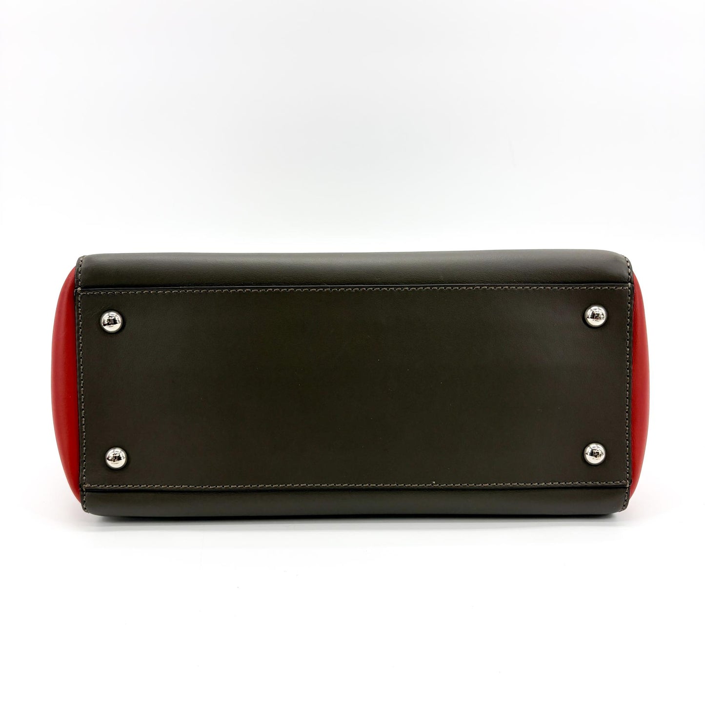 Fendi.com Click Small Shoulder Bag Dark Grey Red
