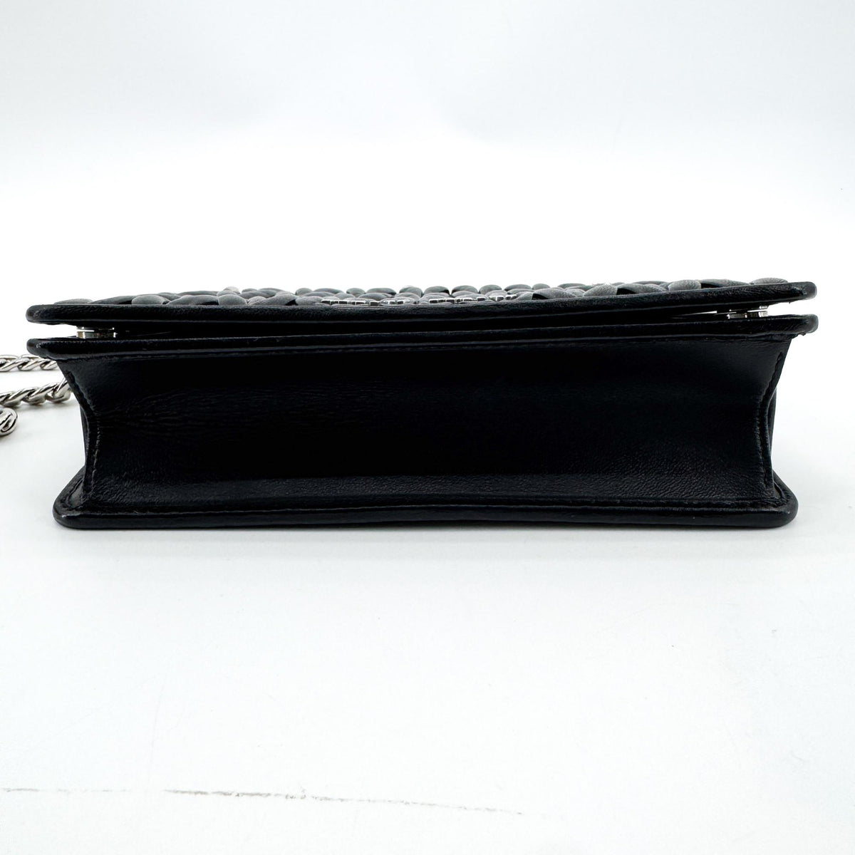 Miu Miu Matelassé Pearl Crossbody Bag Black