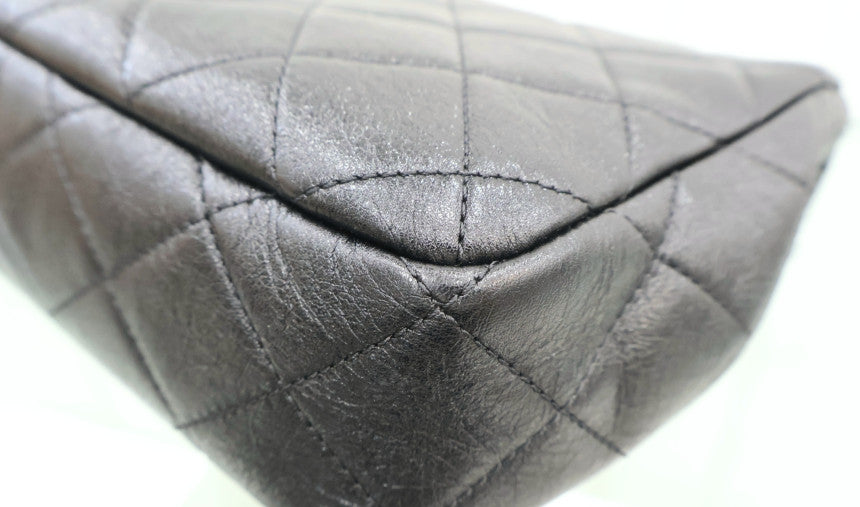 Black Pearl CC Pearl Flap Chain Shoulder Bag AS3001