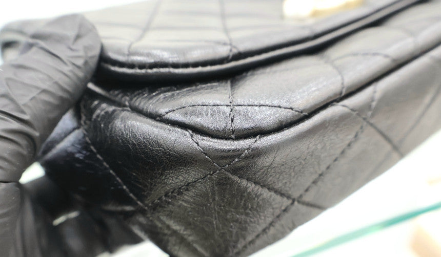 Black Pearl CC Pearl Flap Chain Shoulder Bag AS3001