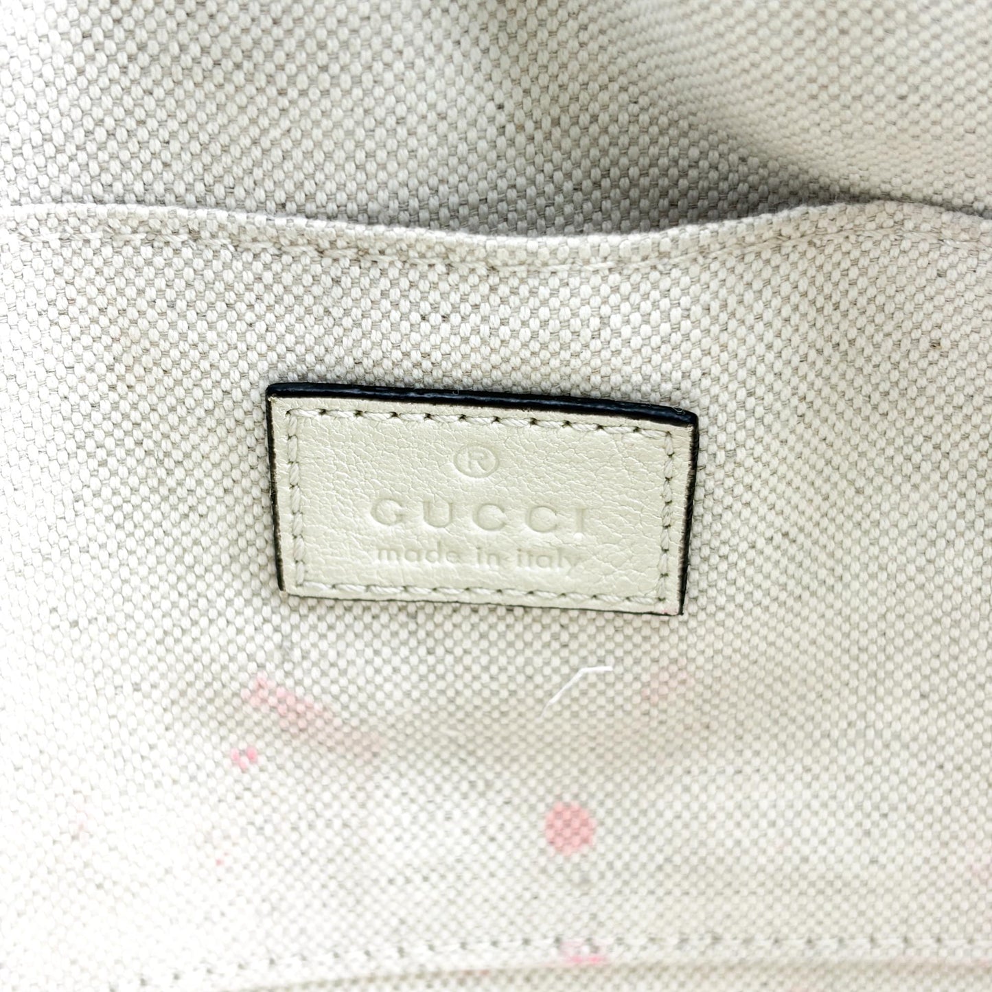 Gucci Soho Chevron Leather Disco Bag Ivory