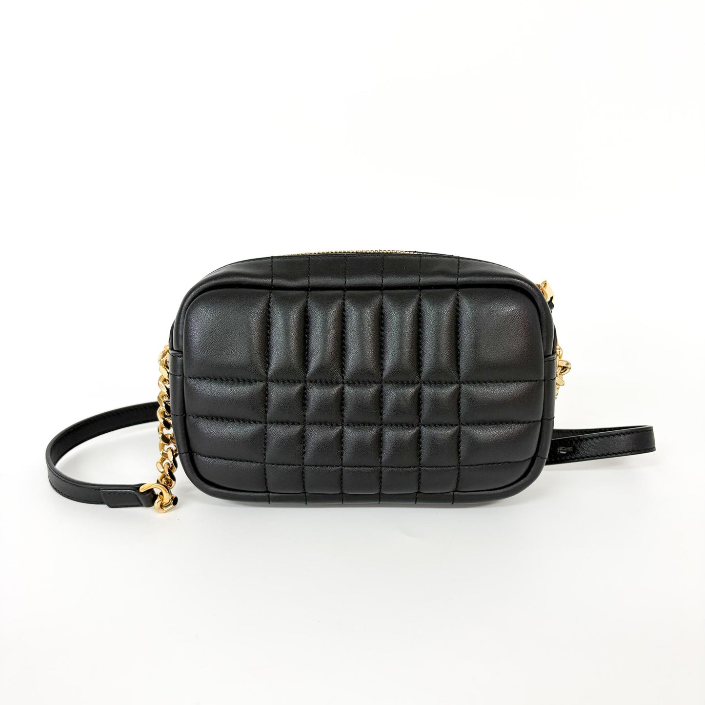 Burberry Small Quilted Lambskin Lola Camera Bag Black