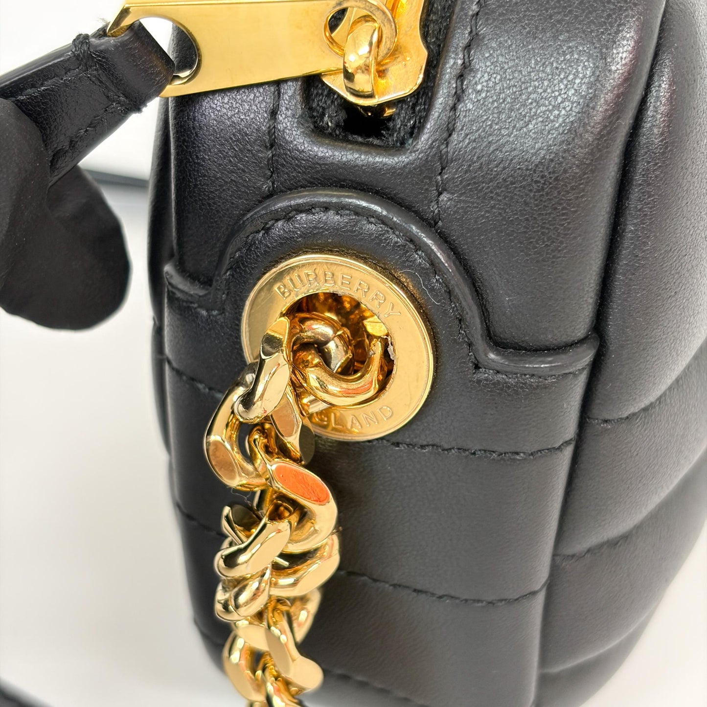 Burberry Small Quilted Lambskin Lola Camera Bag Black