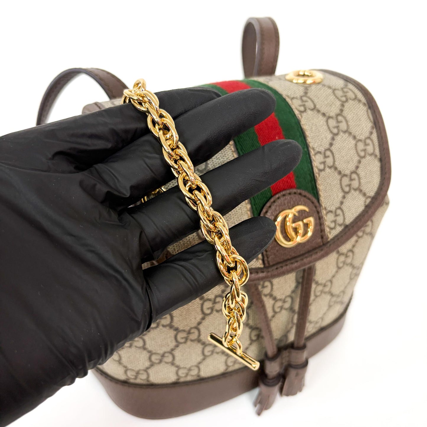 Gucci Ophidia GG Small Backpack Brown