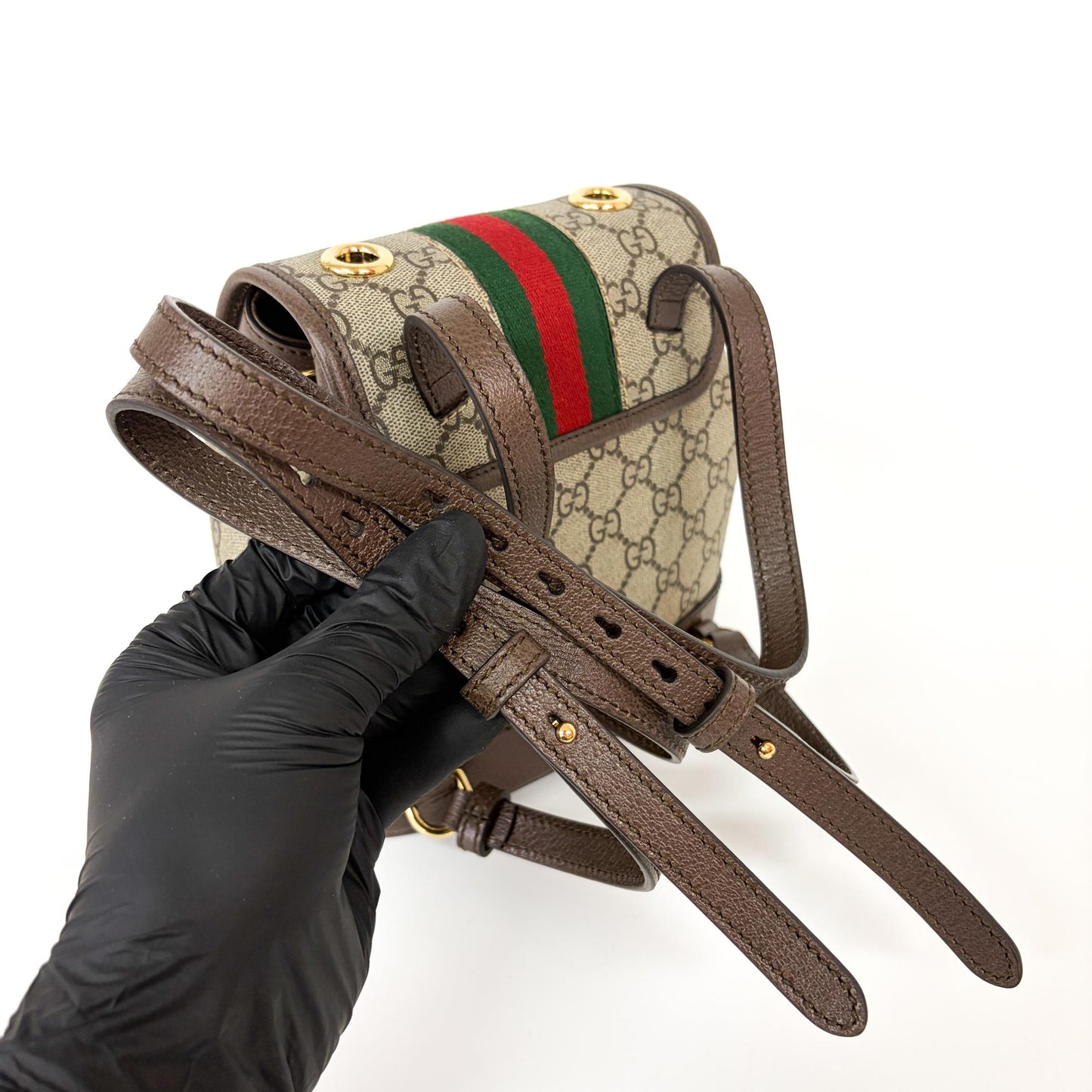 Gucci Ophidia GG Small Backpack Brown
