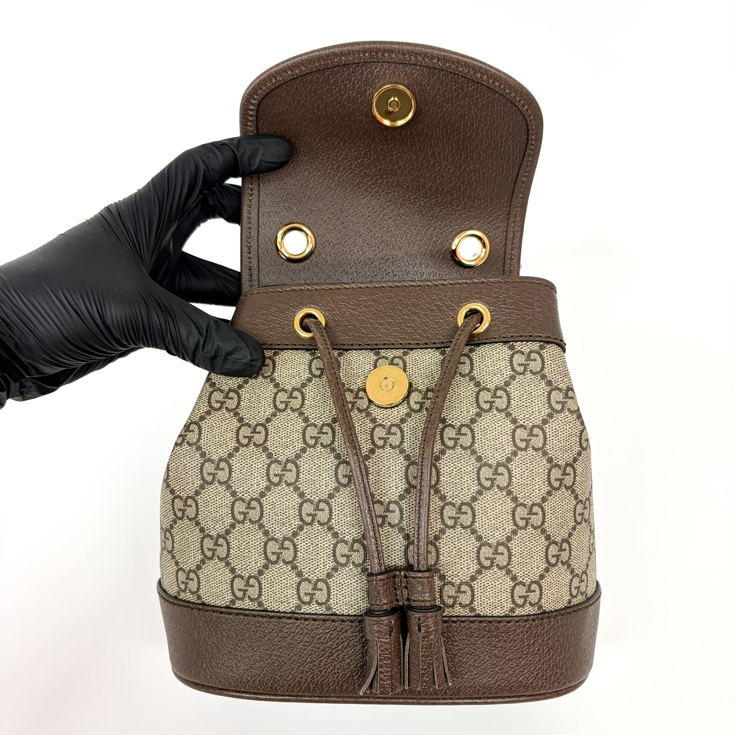 Gucci Ophidia GG Small Backpack Brown