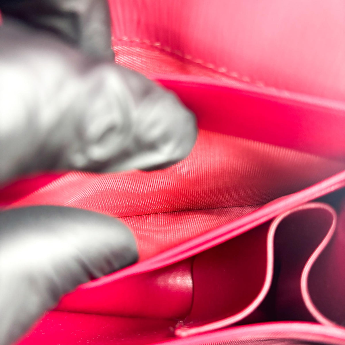 Prada Vitello Move Flap Shoulder Bag Red