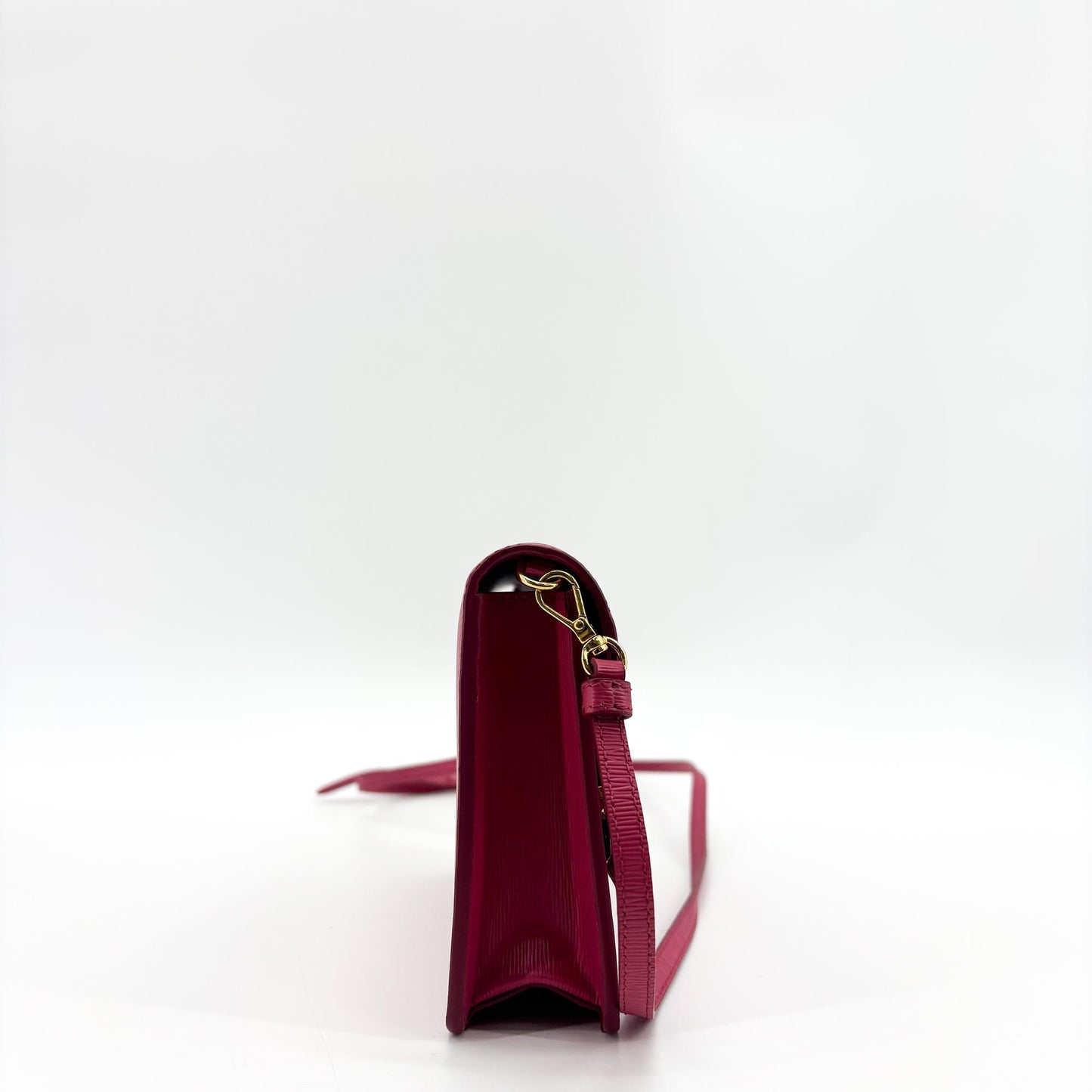 Prada Vitello Move Flap Shoulder Bag Red