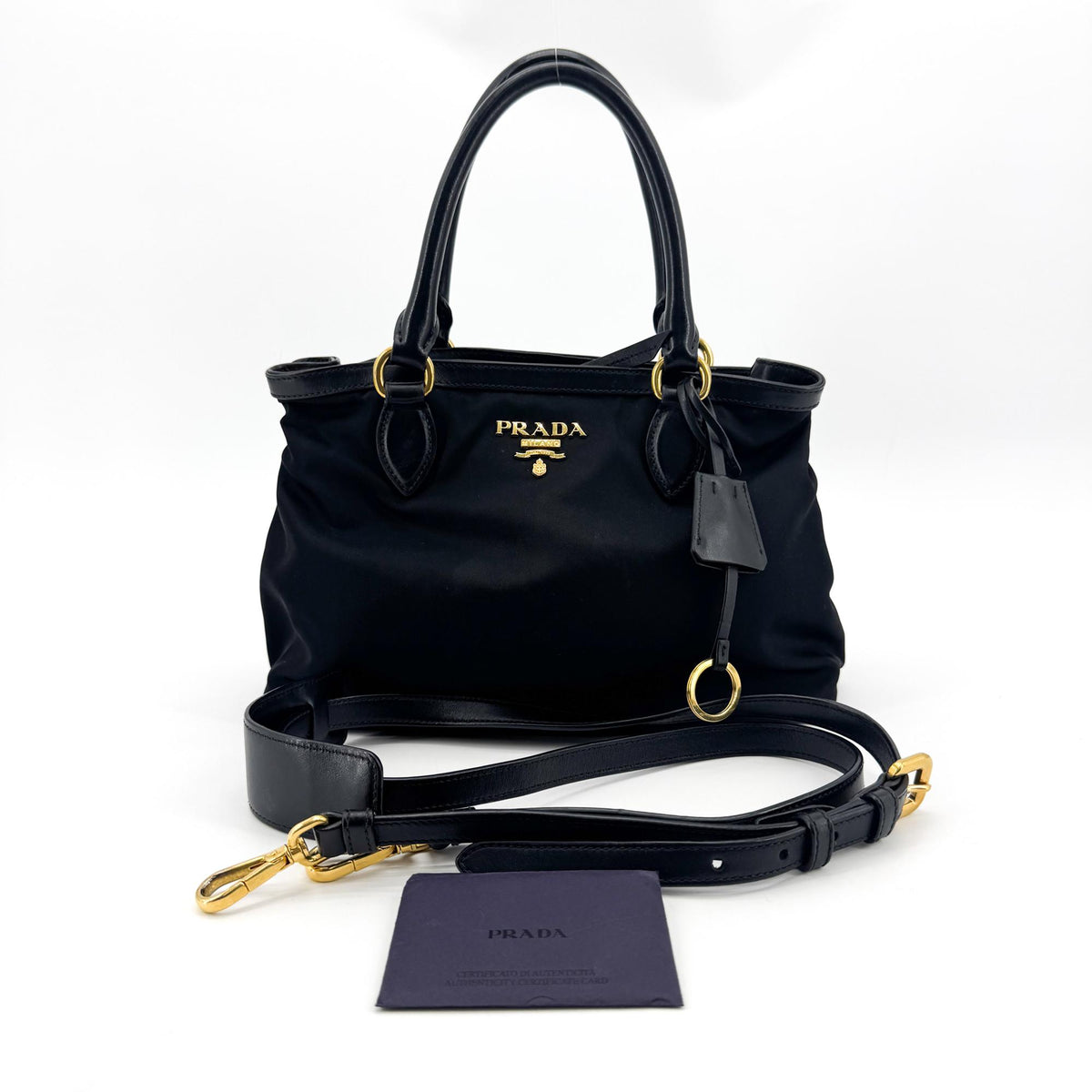 Prada Tessuto Tote Bag Black