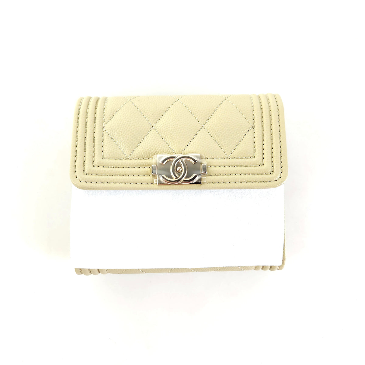 Small Boy Caviar Flap Wallet A80734