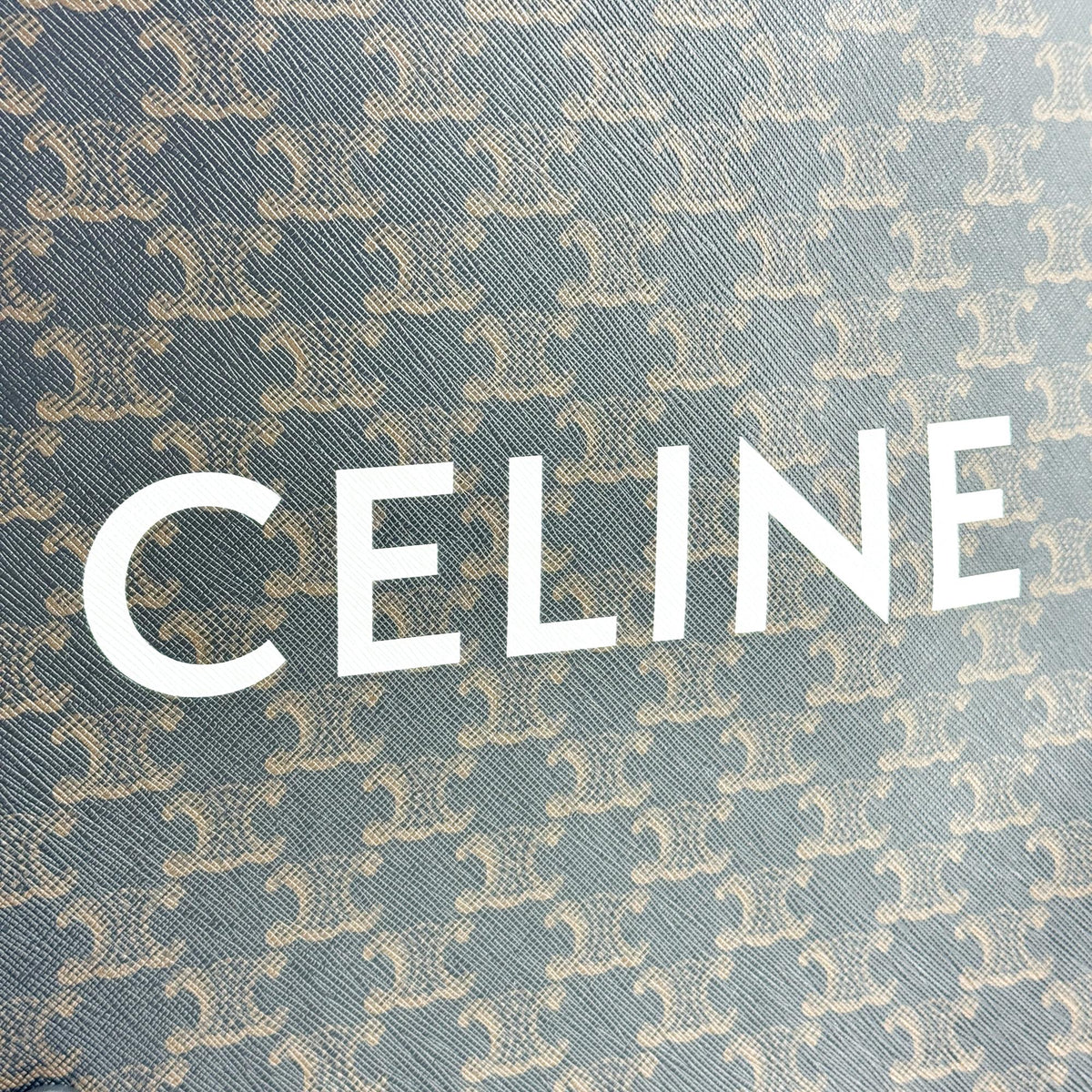 Celine Mini Vertical Cabas Triomphe Canvas Tan