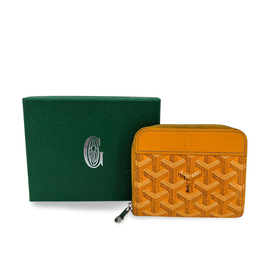 Goyard Matignon Mini Wallet Yellow