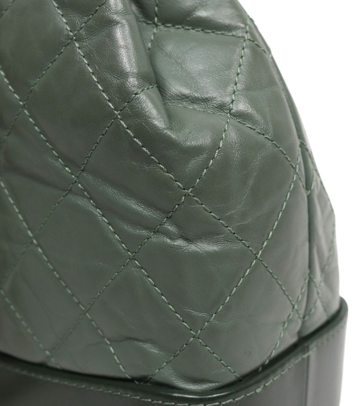Chanel Small Khaki and Leather Gabrielle Backpack
