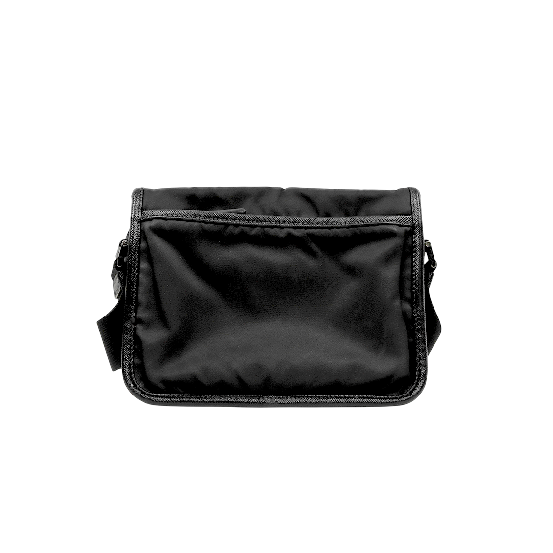 Prada Black Rynylon Messenger Crossbody Bag