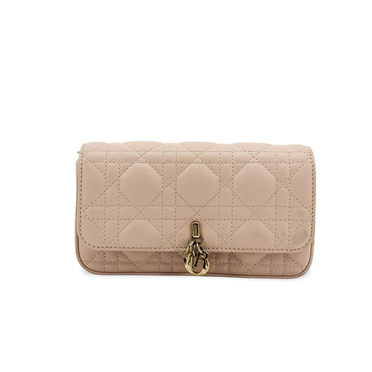 Dior Lady Dior Canage Clutch Powder Pink