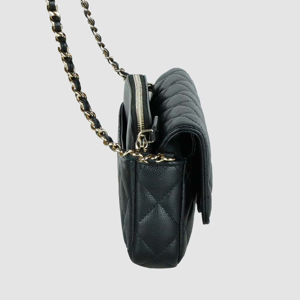 Classic Caviar Chain Flap Phone Holder WOC Crossbody Bag AP2096