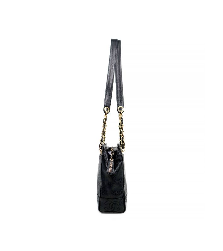 Chanel Black Caviar Triple C Shoulder Bag