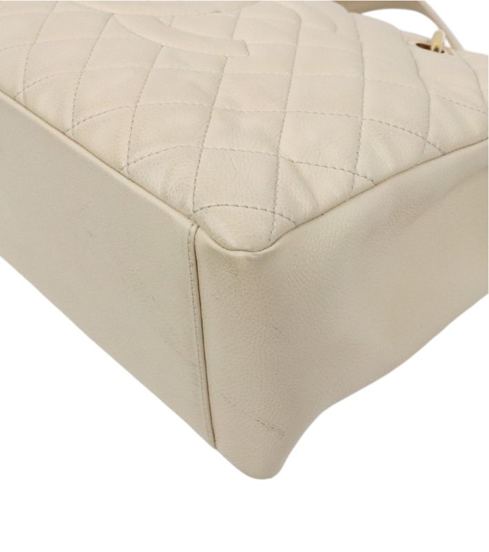 Chanel Beige Big CC Grand Shopping Shoulder Bag