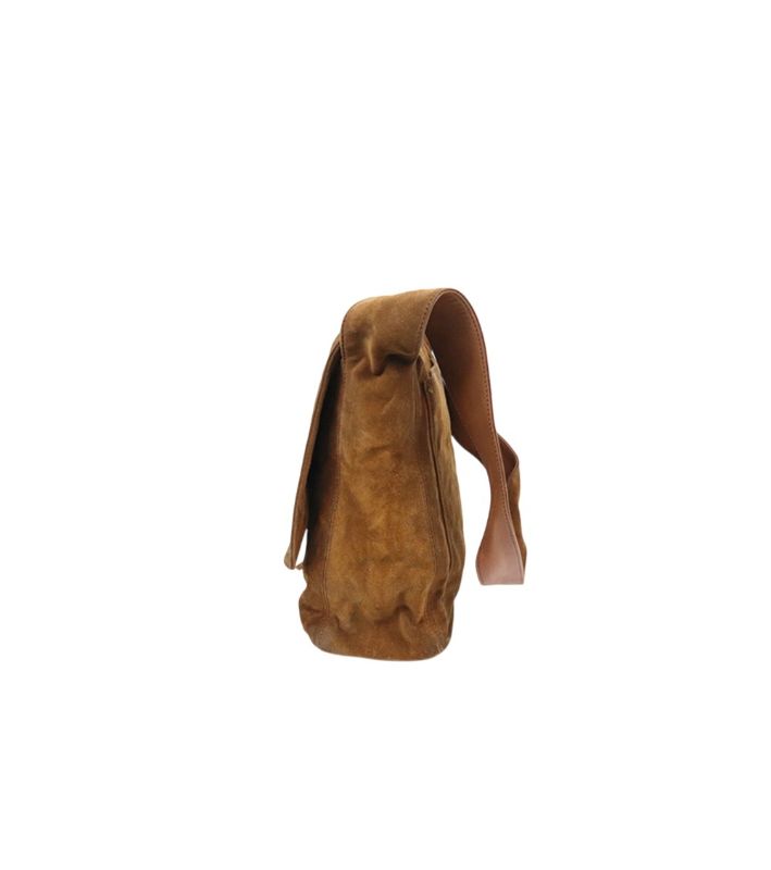 Chanel Brown Suede Big CC Tassel Flap Shoulder Bag