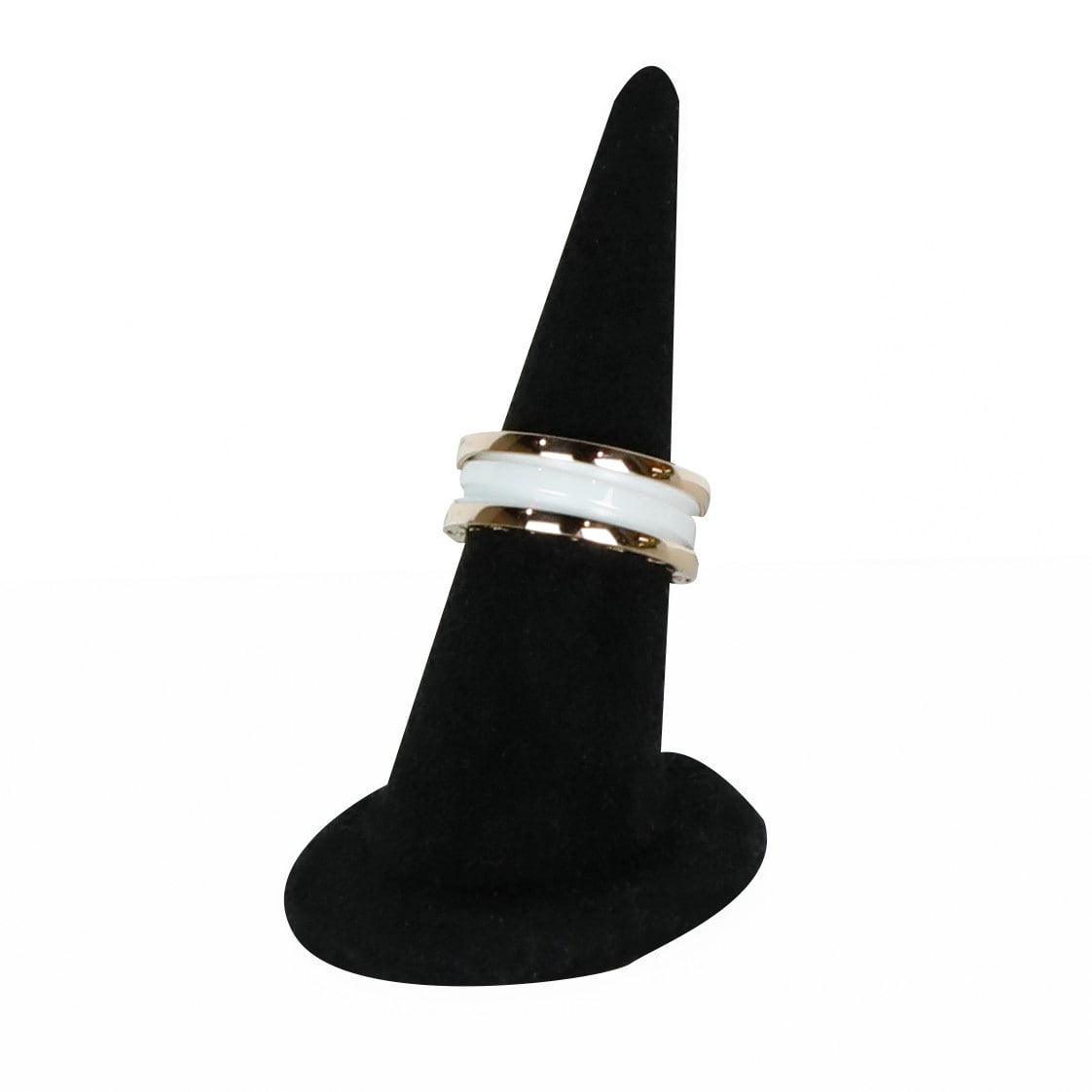 54 Ceramic B.Zero1 2-Band Ring