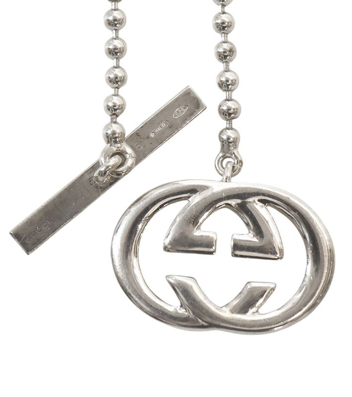 Gucci Interlocking G Bar Silver Bracelet