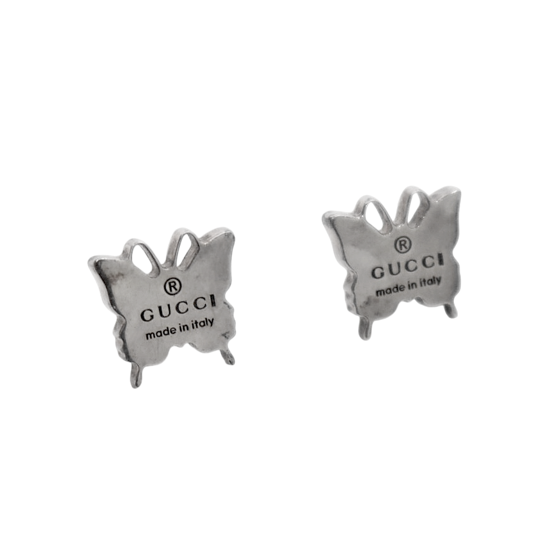 Gucci Butterfly Silver Earrings