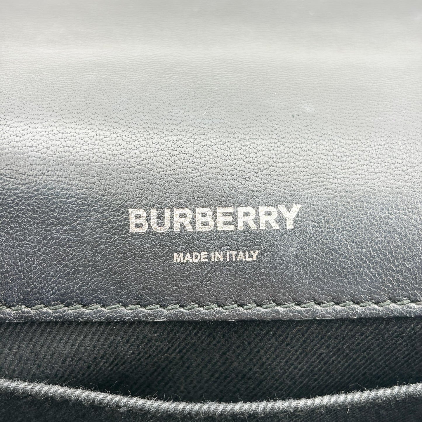Burberry Small Lola Crossbody Bag Black Silver Hardware