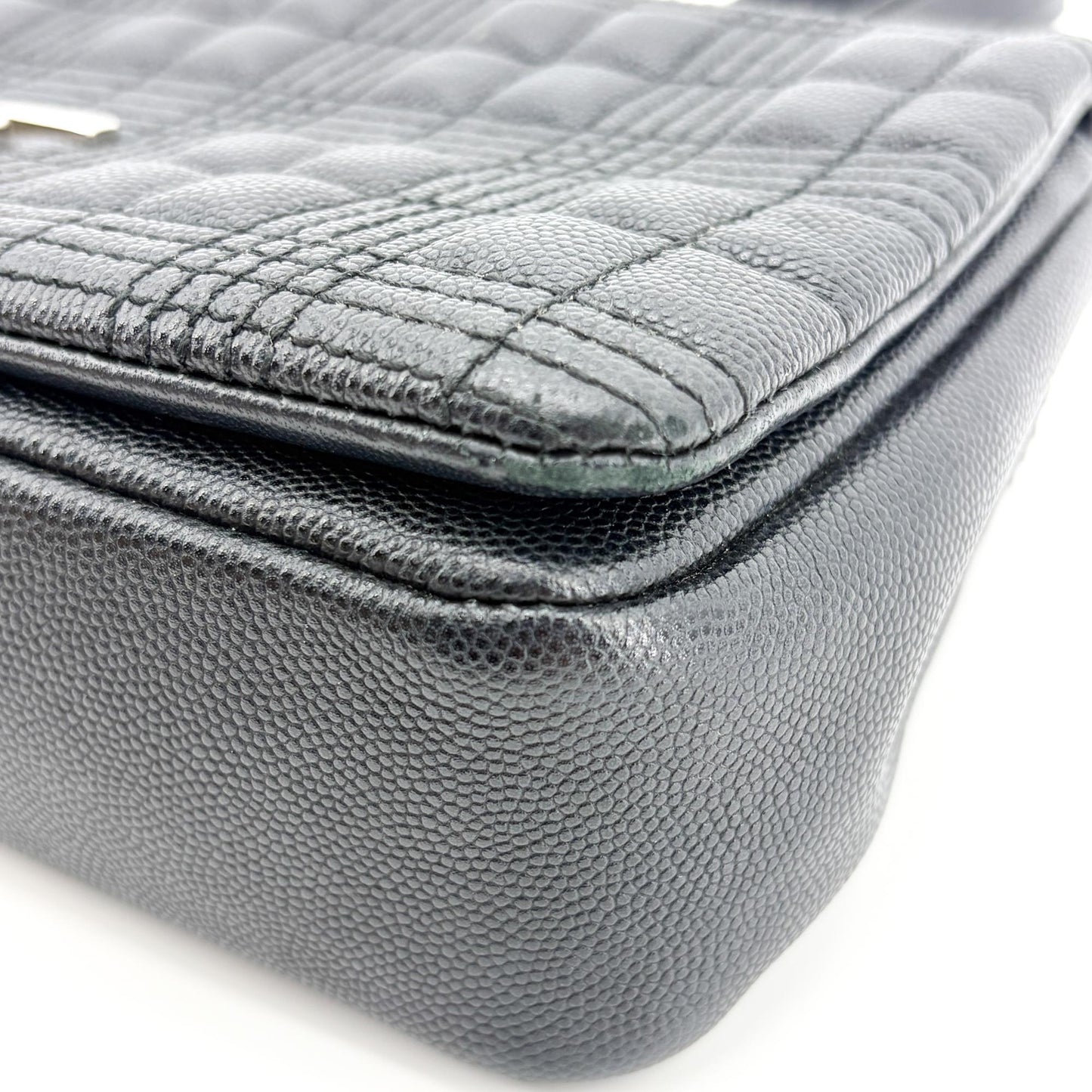 Burberry Small Lola Crossbody Bag Black Silver Hardware