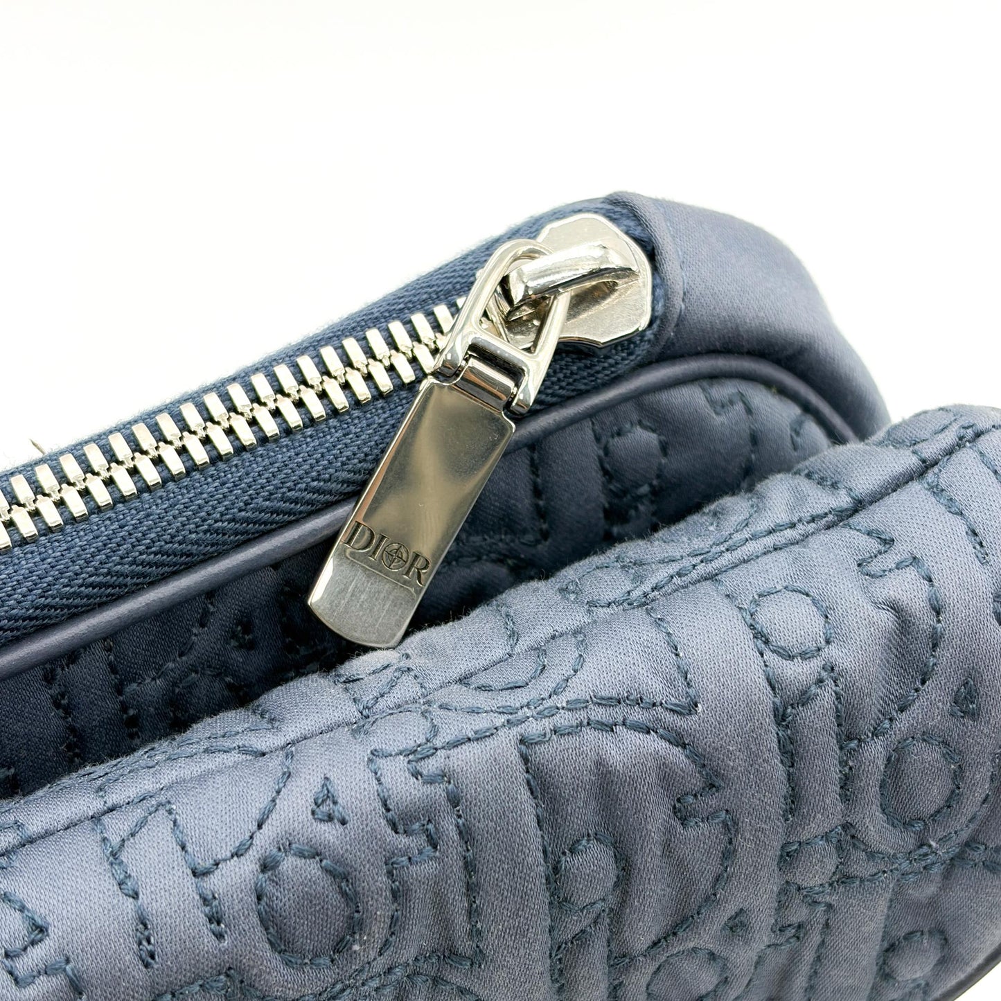 Dior Saddle Bag Navy Oblique Technical Fabric