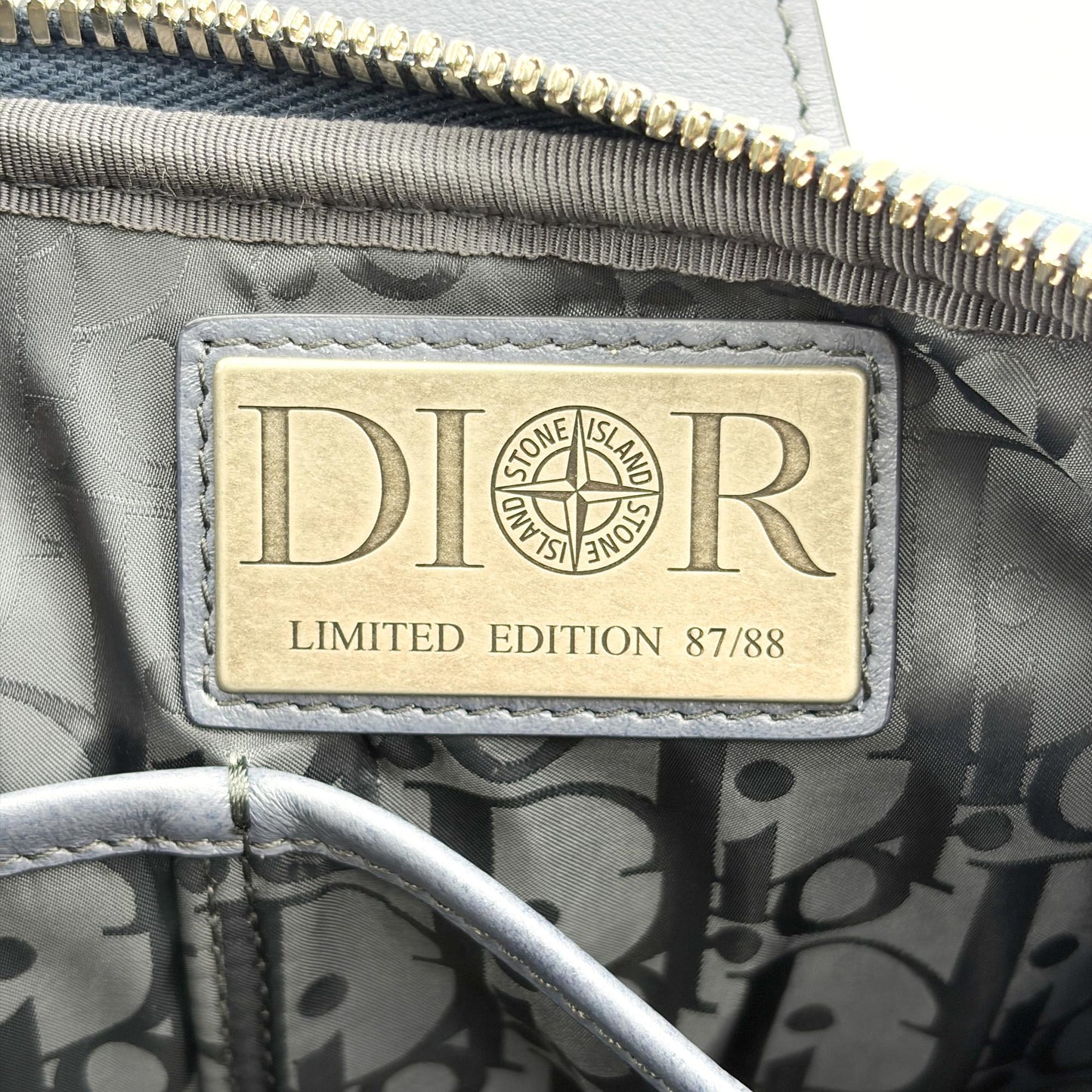 Dior Saddle Bag Navy Oblique Technical Fabric